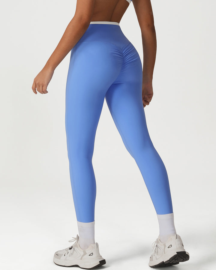 Octavia Scrunch Leggings - Blue