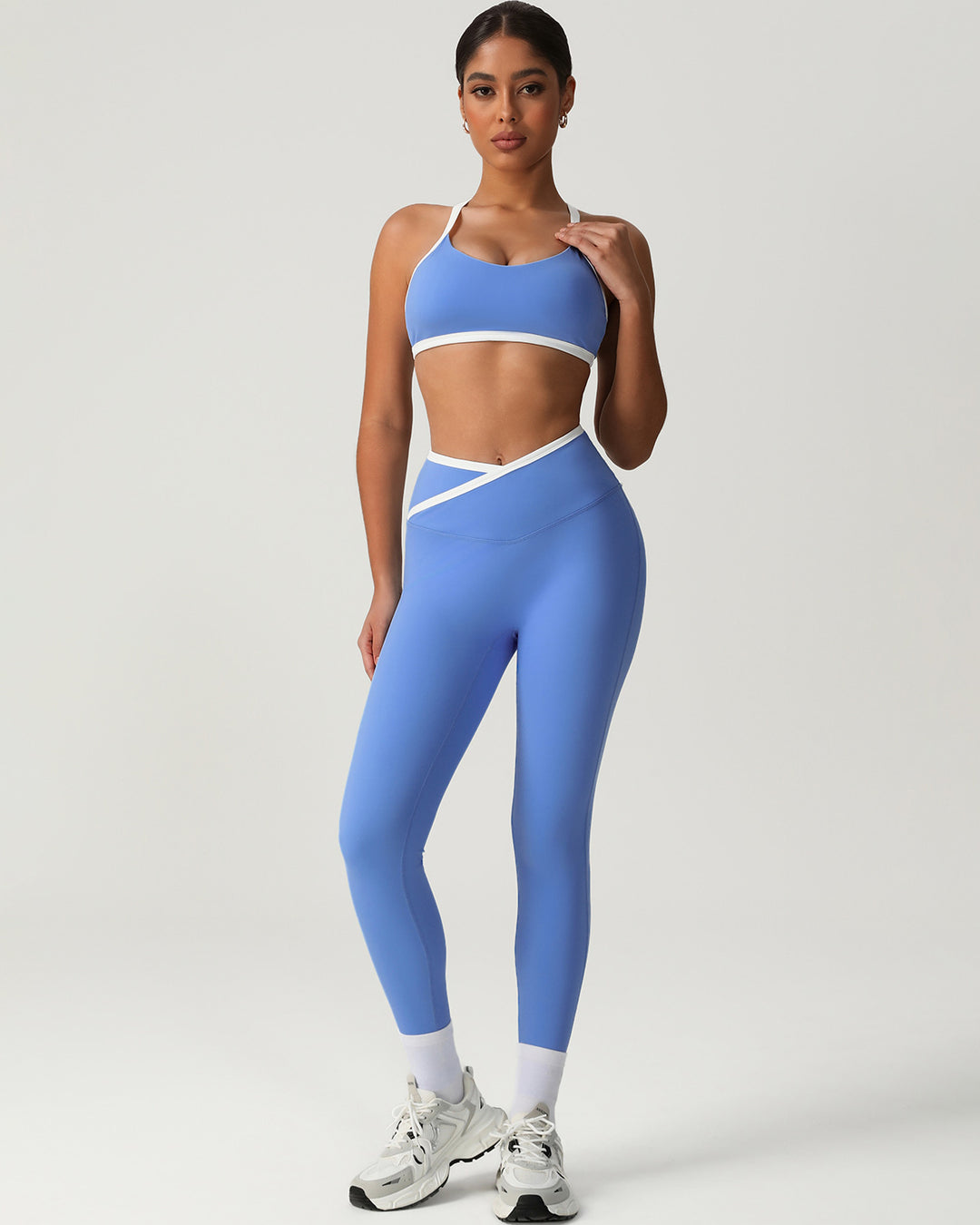 Octavia Scrunch Leggings - Blue