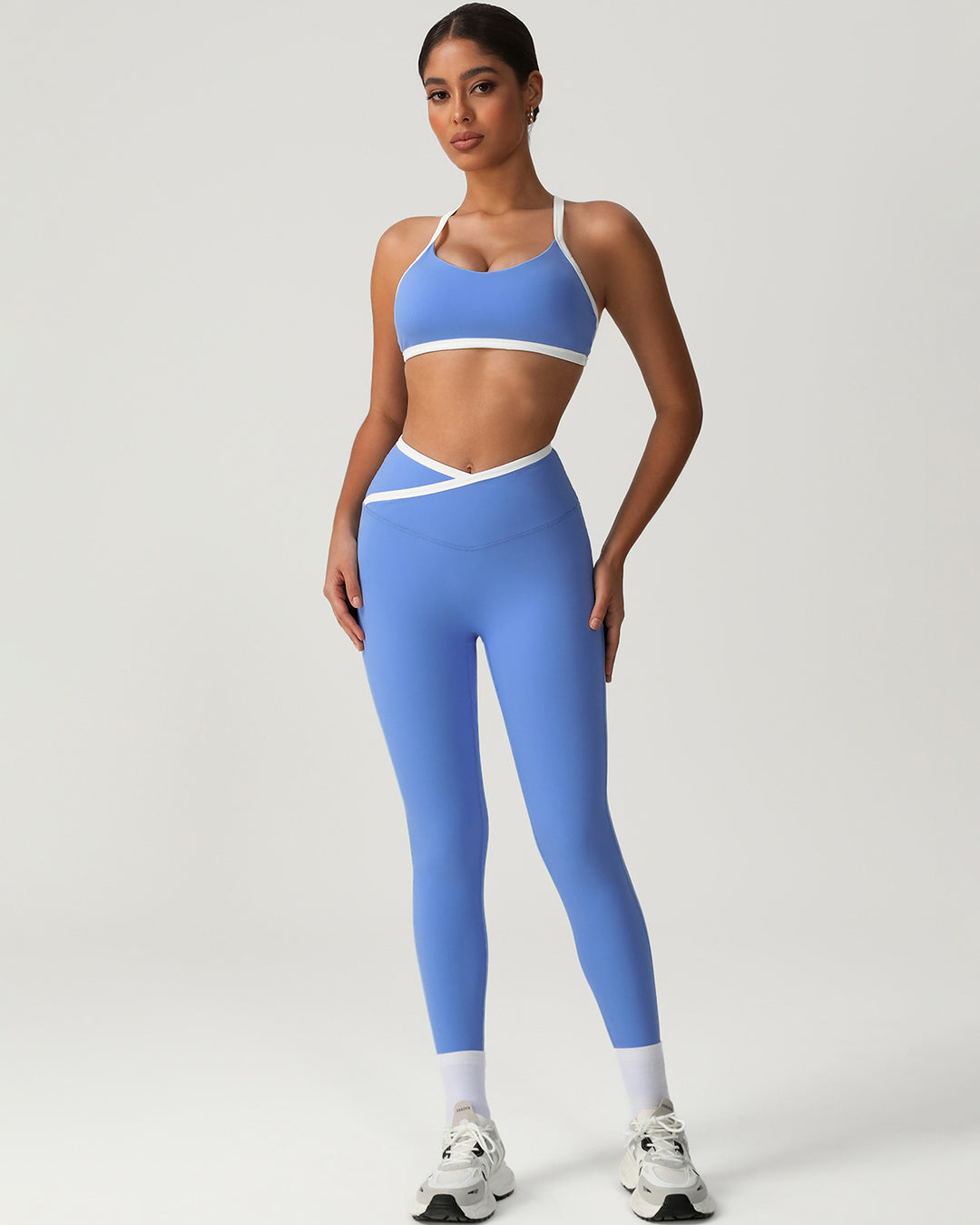 Octavia Scrunch Leggings - Blue