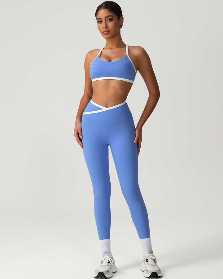 Octavia Scrunch Leggings - Blue