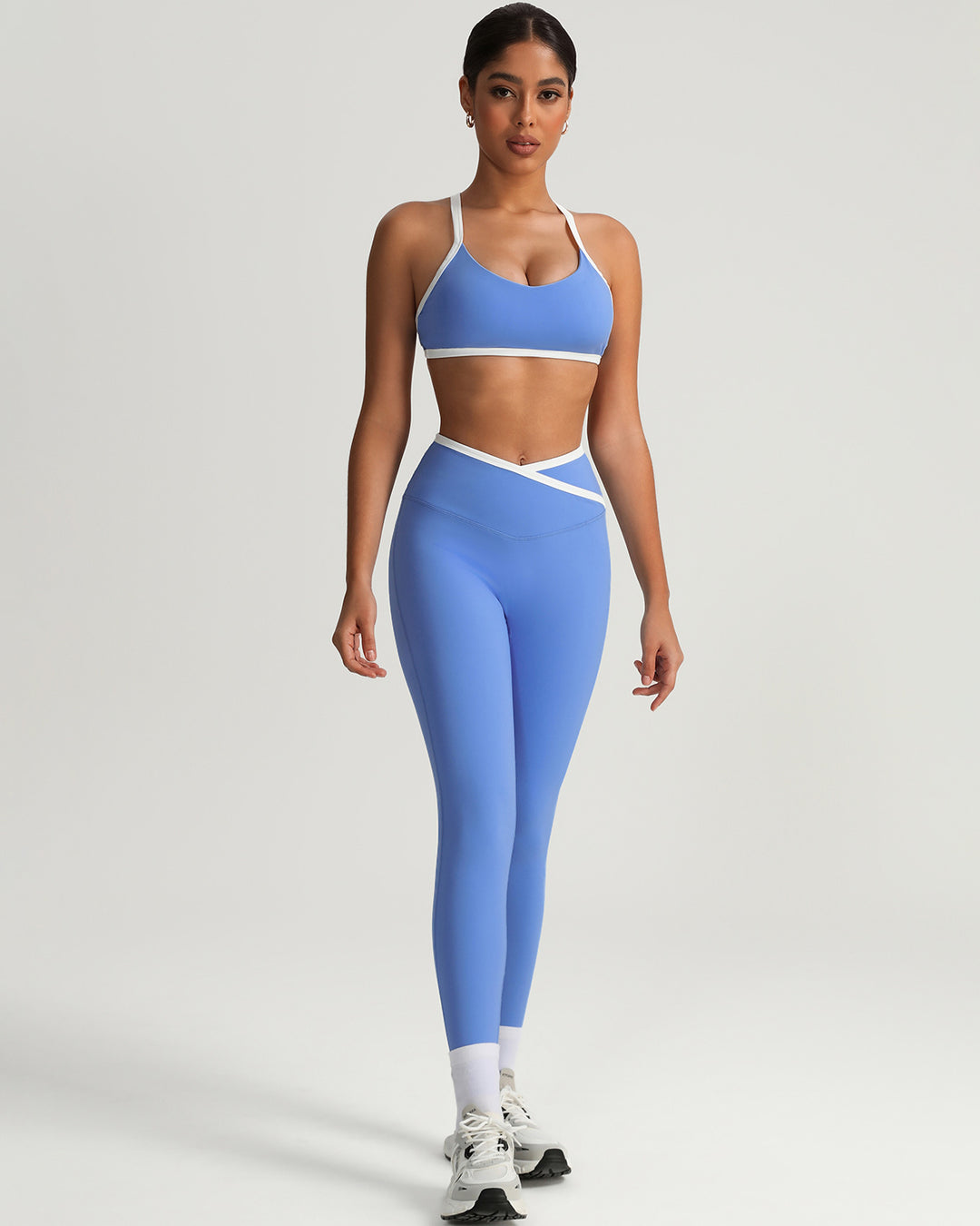 Octavia Scrunch Leggings - Blue