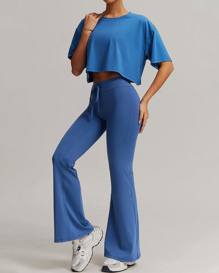 Oriana Flare Leggings - Royal Blue