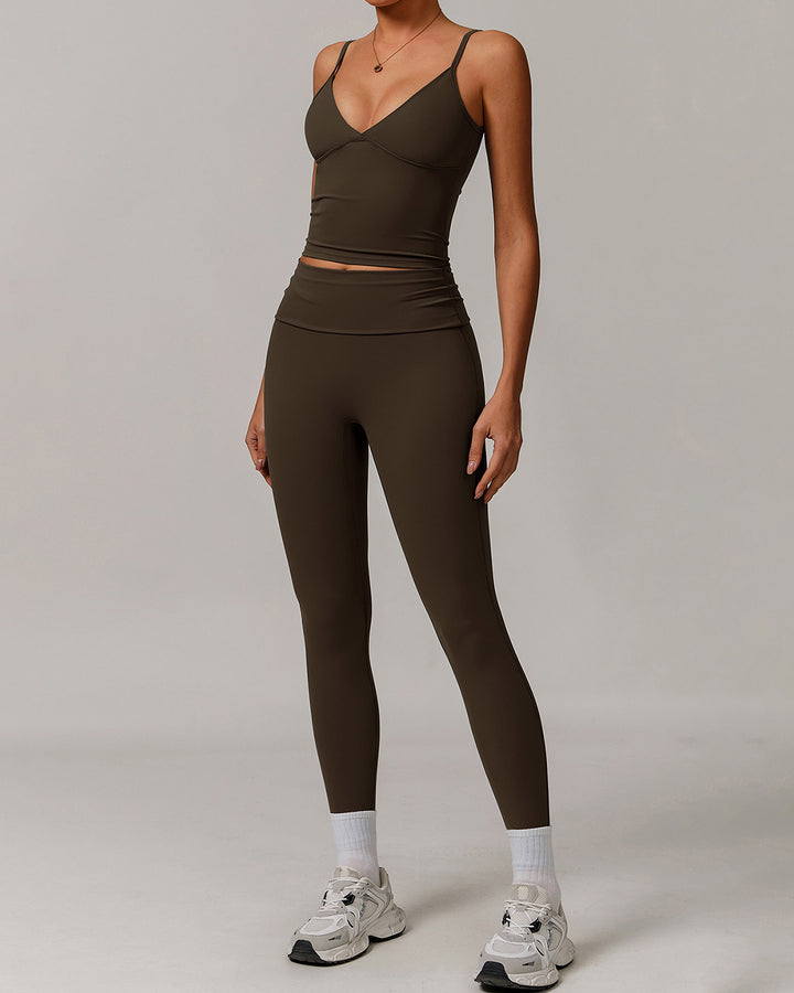Paloma Crop Top - Brown