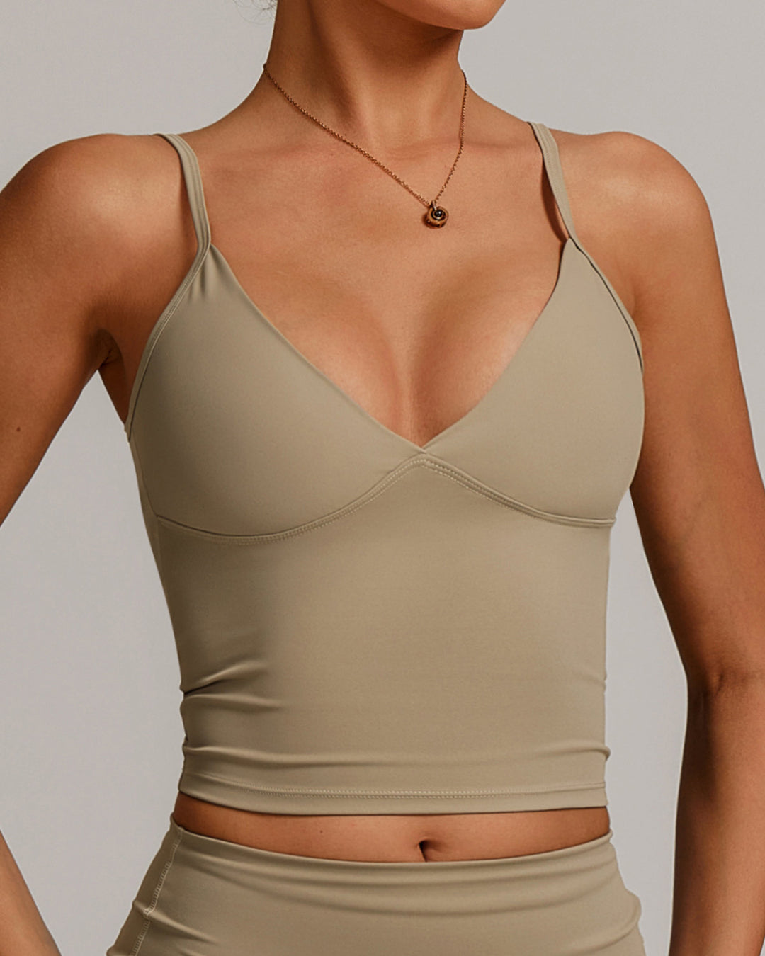 Paloma Crop Top - Khaki