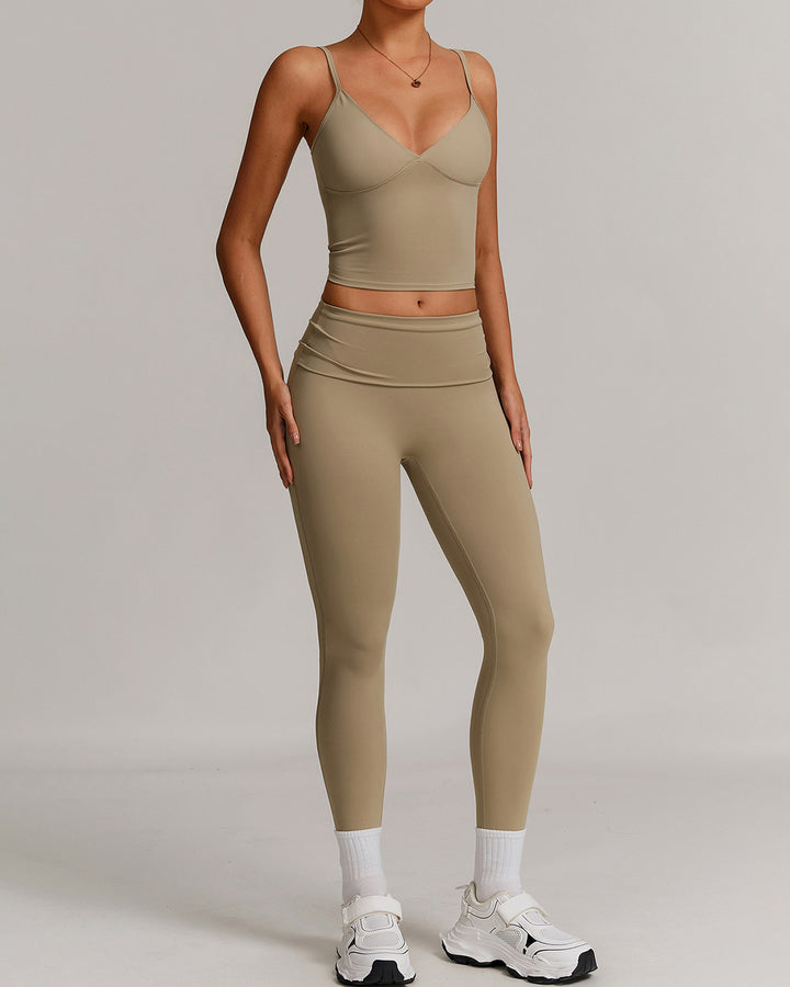 Paloma Crop Top - Khaki