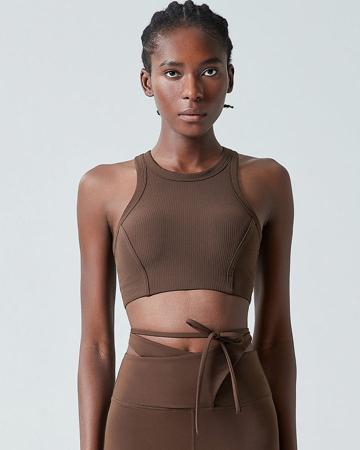 Philomena Sports Bra - Brown