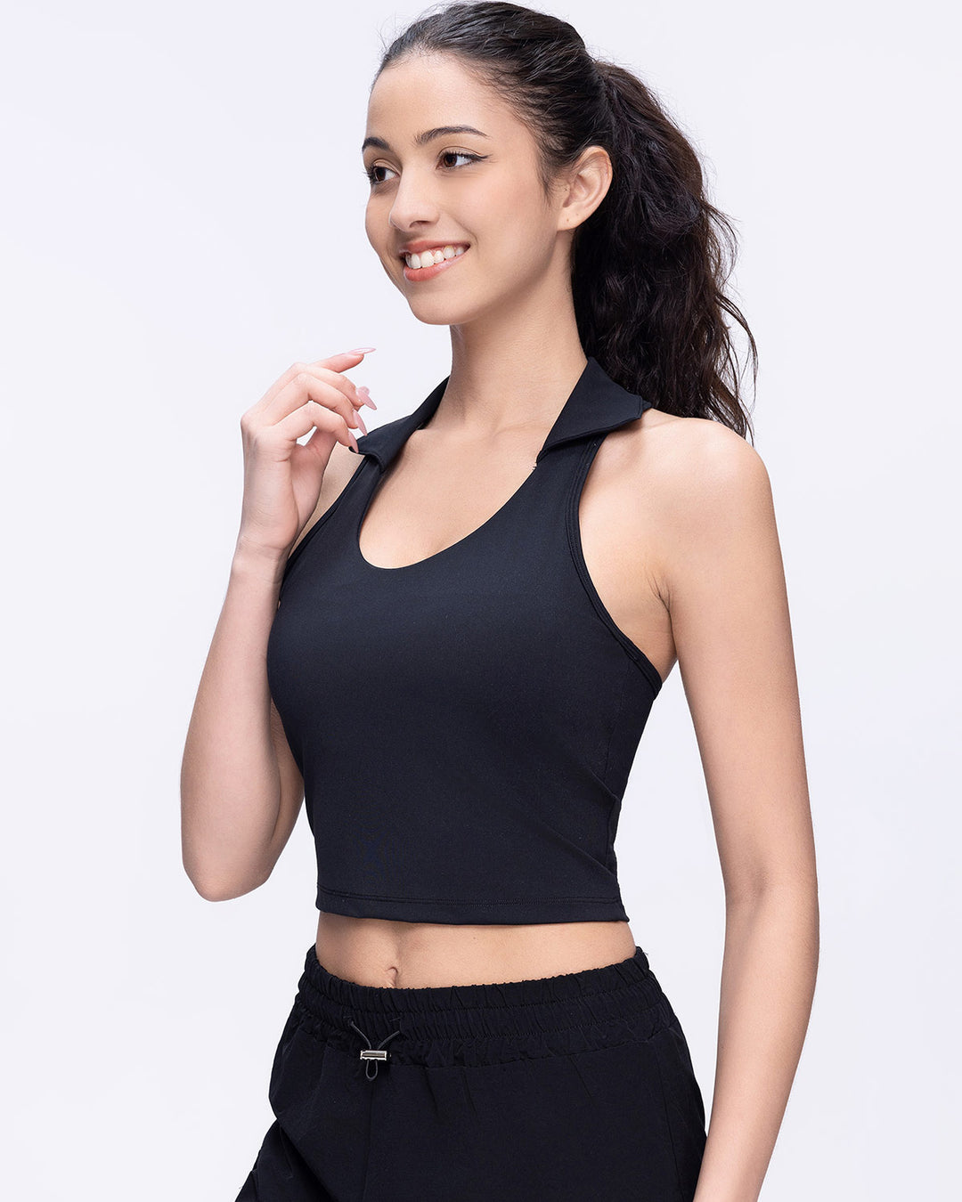 Phoebe Crop Top - Black