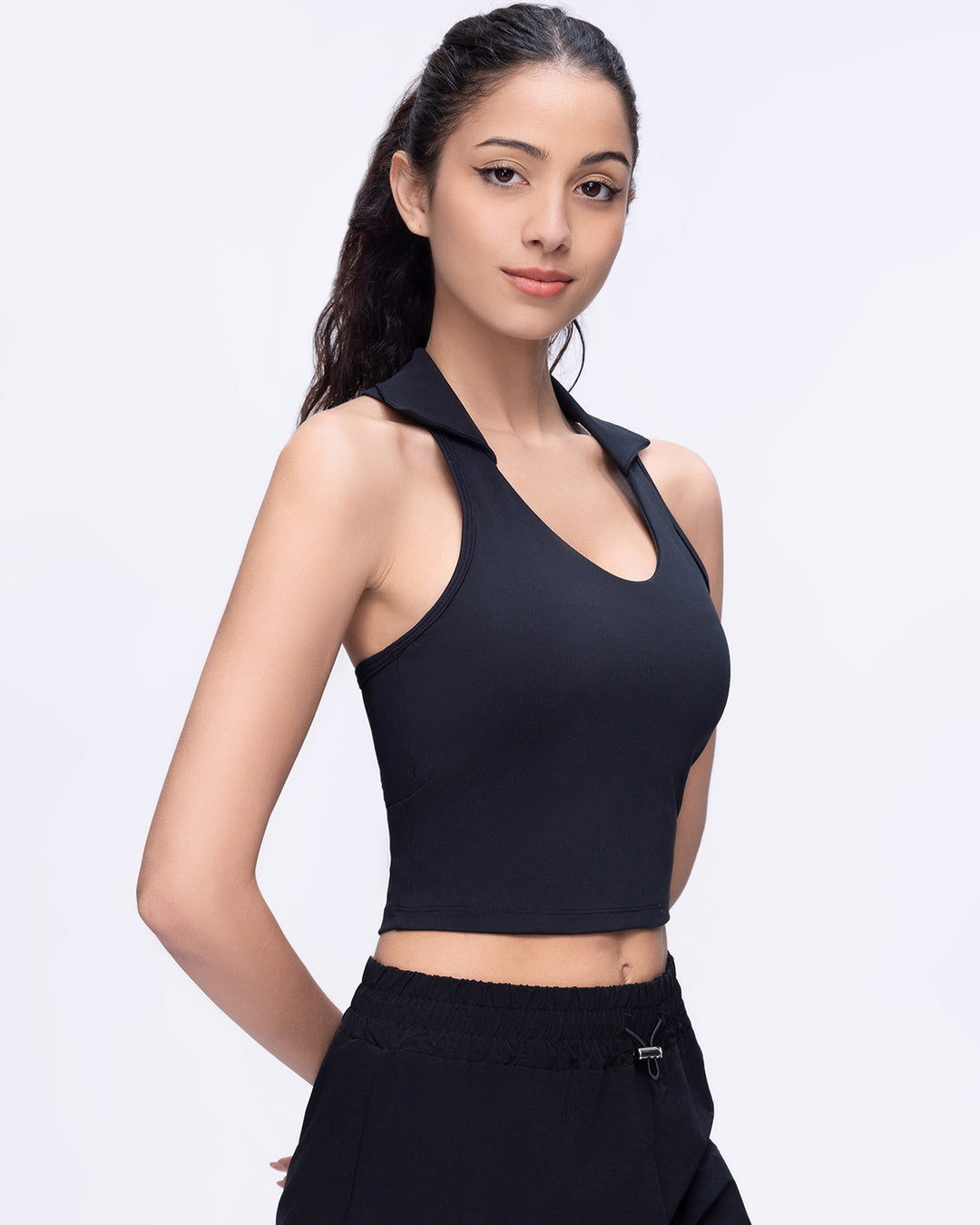 Phoebe Crop Top - Black