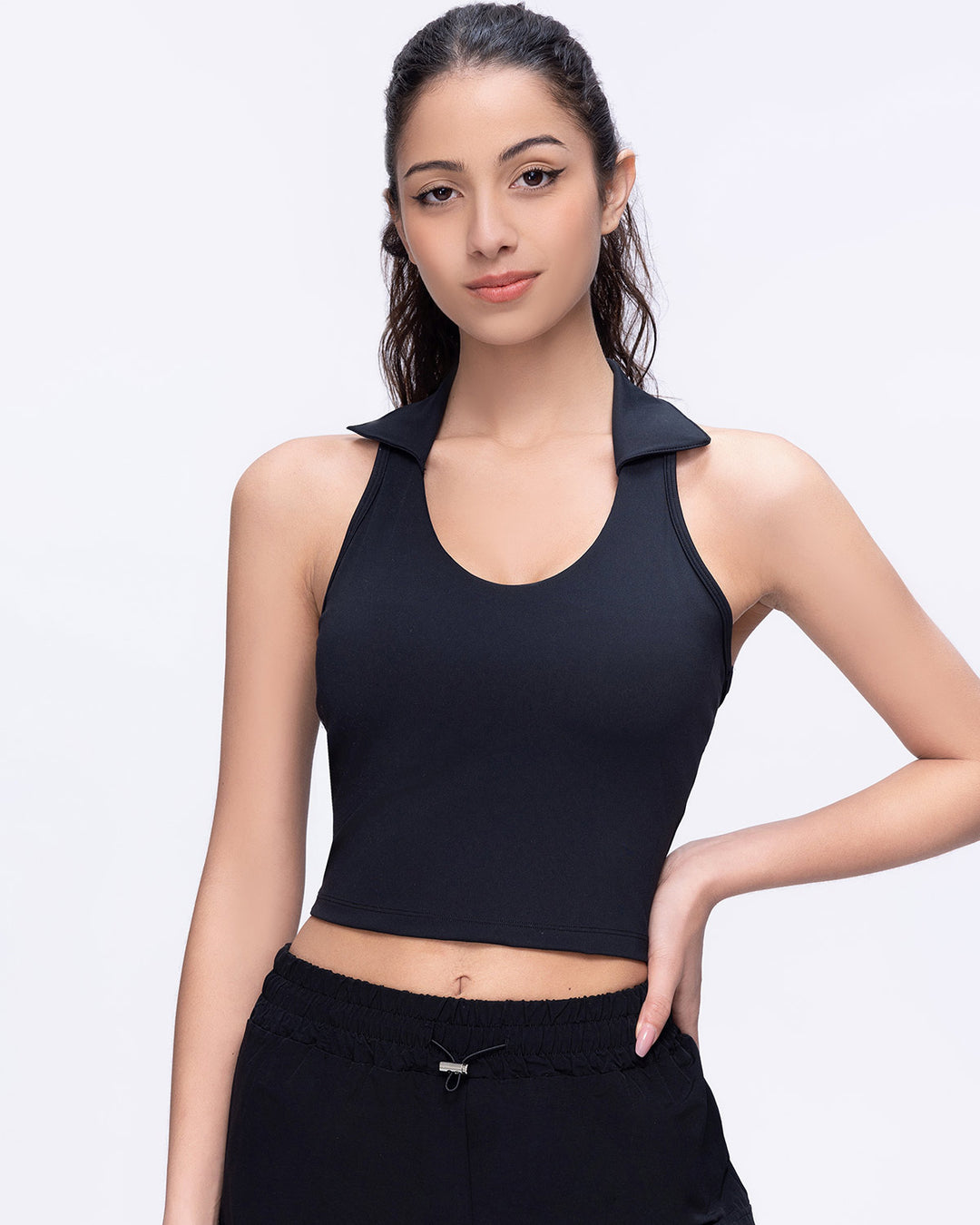 Phoebe Crop Top - Black
