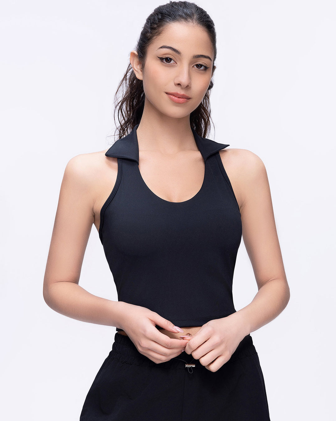 Phoebe Crop Top - Black