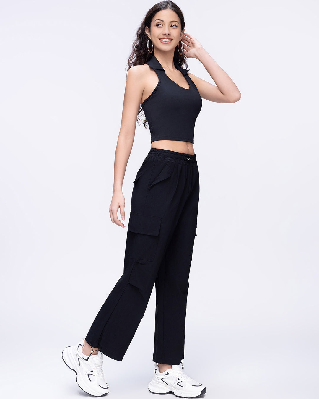 Phoebe Crop Top - Black