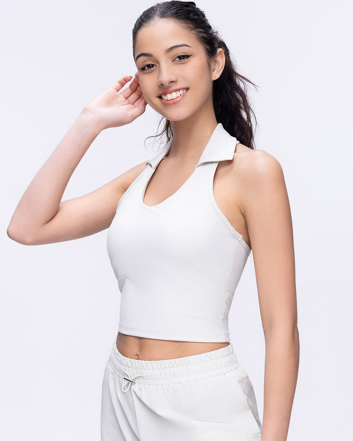 Phoebe Crop Top - Cloud