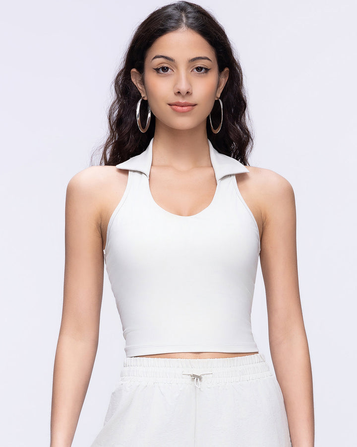 Phoebe Crop Top - Cloud