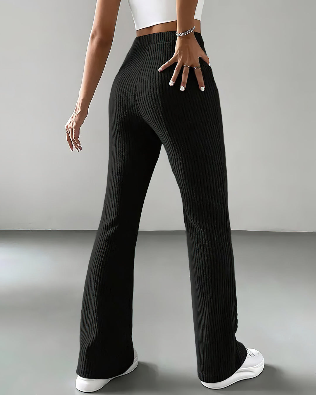 Quiana Knit Leggings - Black