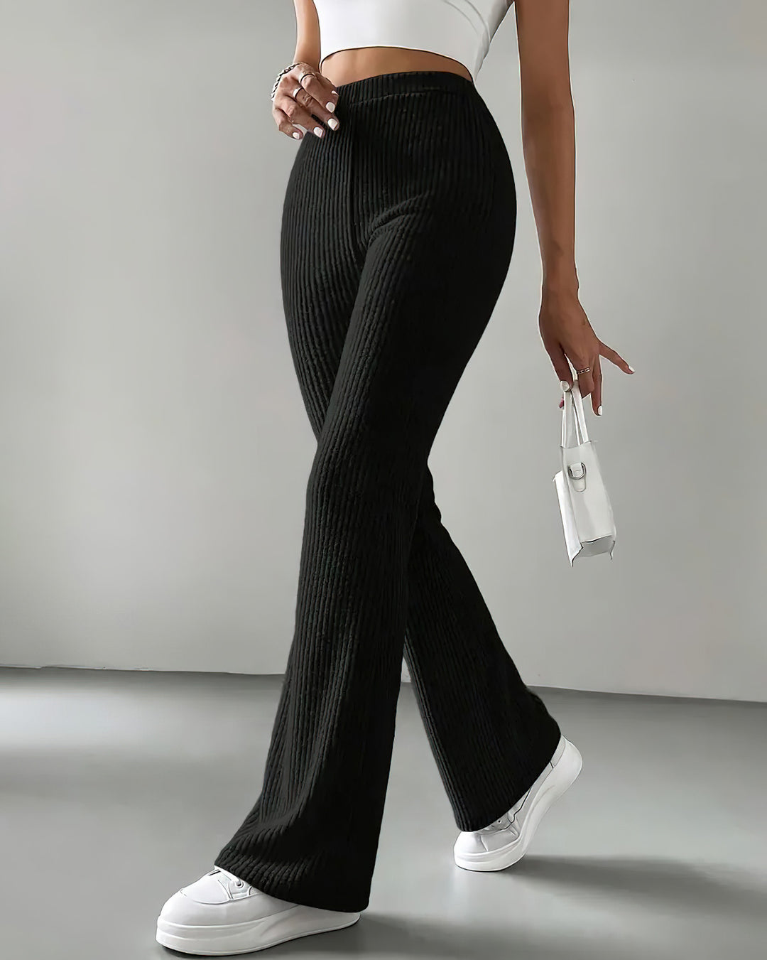 Quiana Knit Leggings - Black