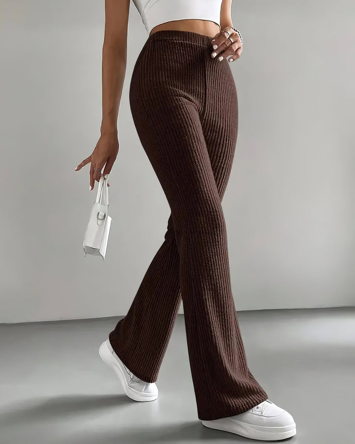 Quiana Knit Leggings - Brown