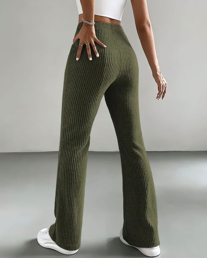 Quiana Knit Leggings - Green