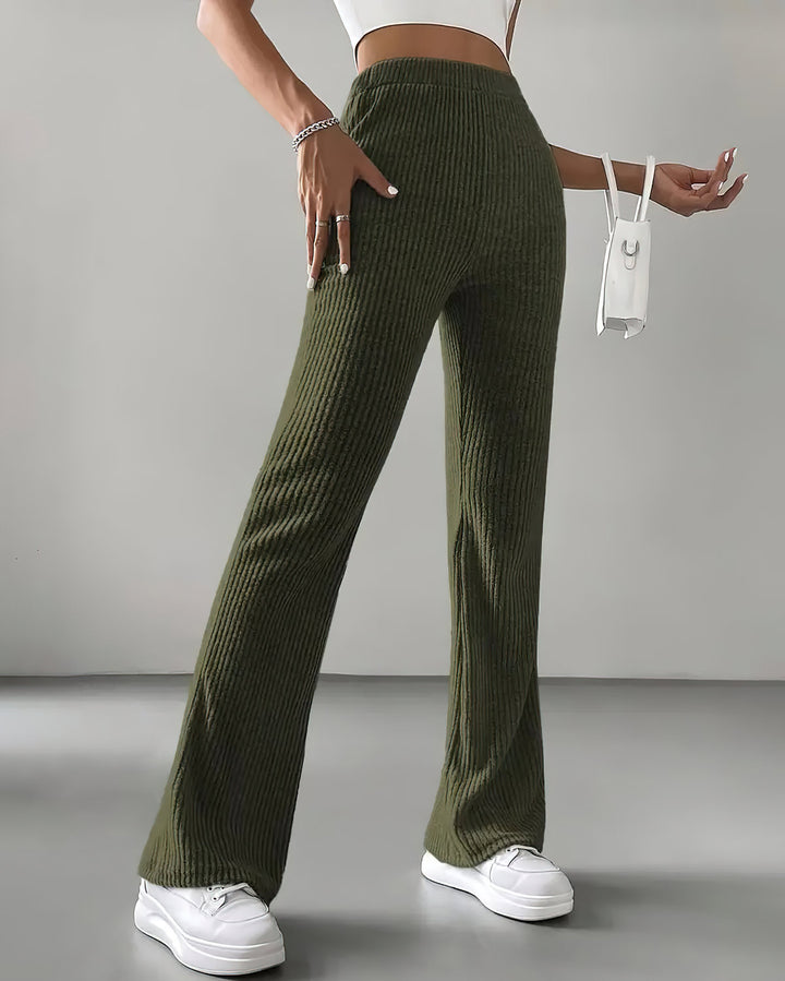 Quiana Knit Leggings - Green