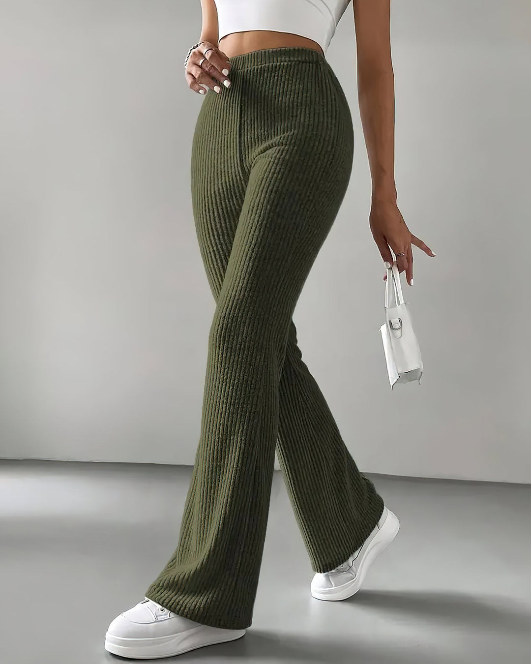 Quiana Knit Leggings - Green