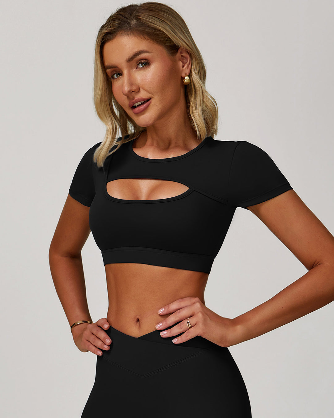 Quinlan Crop Top - Black