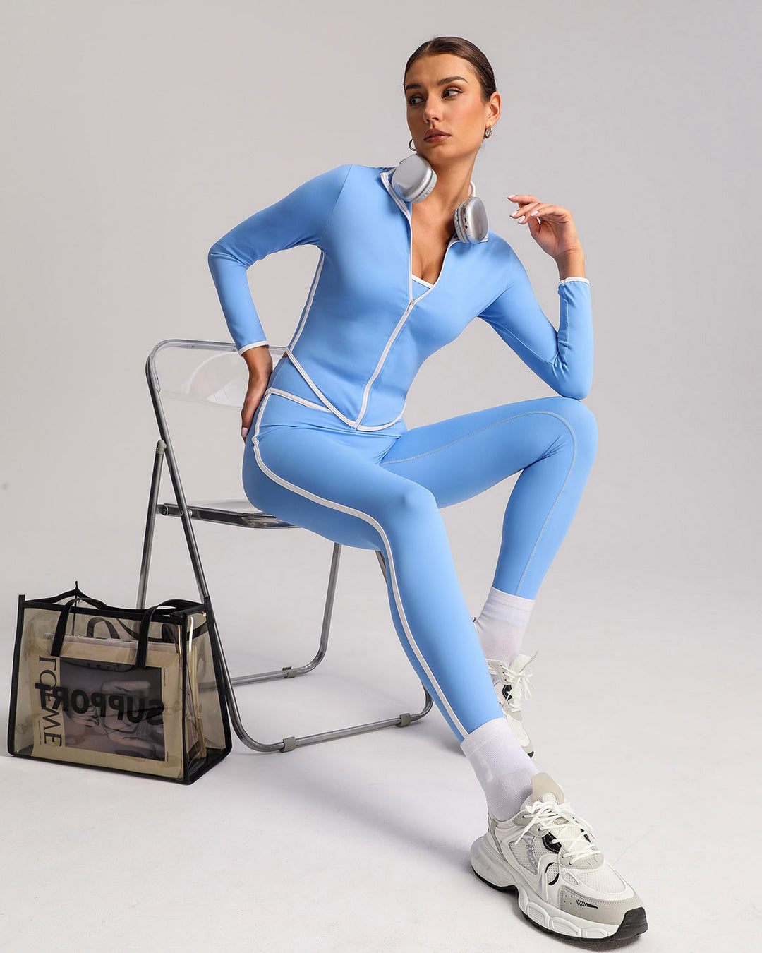 Raina Seamless Leggings - Blue