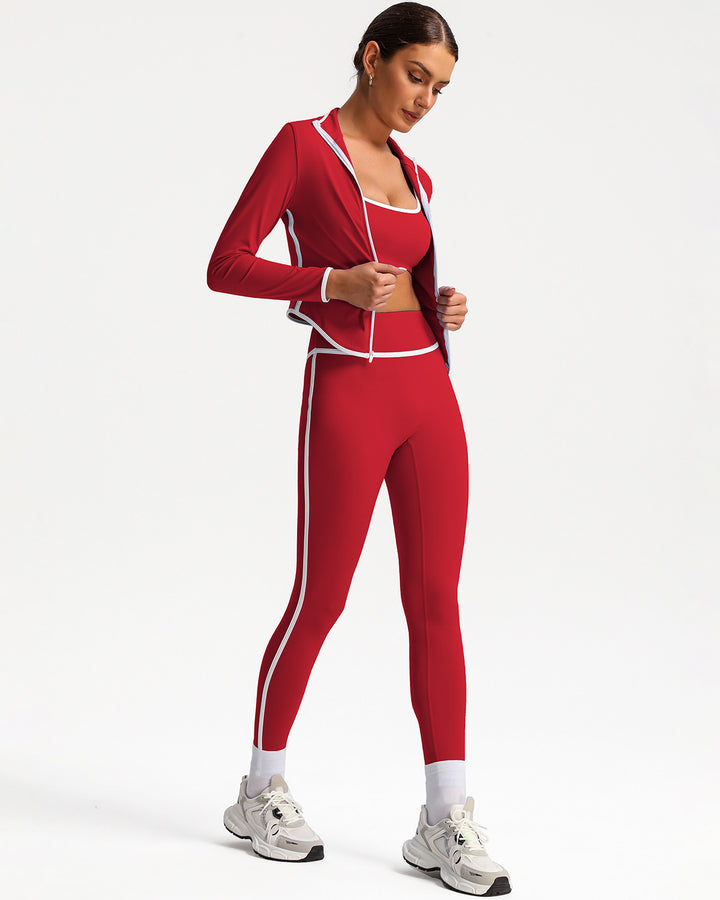 Raina Seamless Leggings - Red