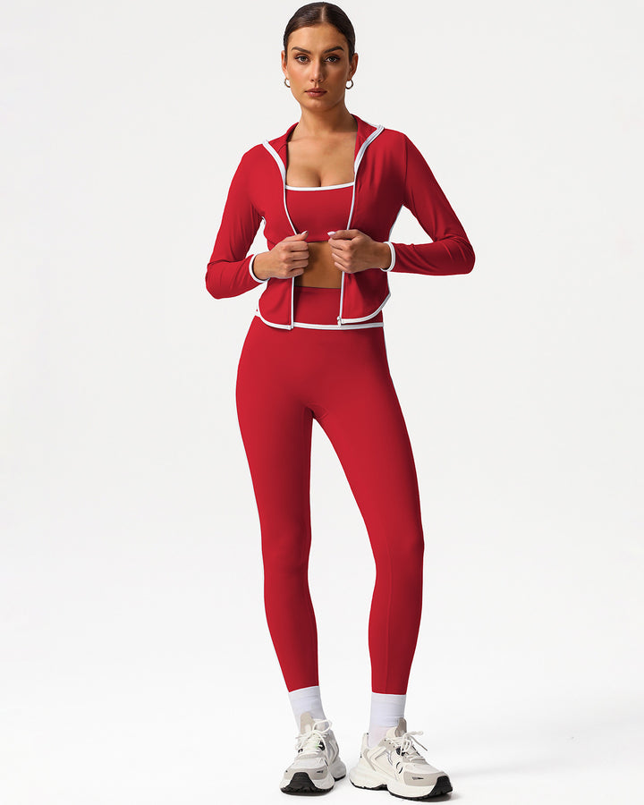 Raina Seamless Leggings - Red