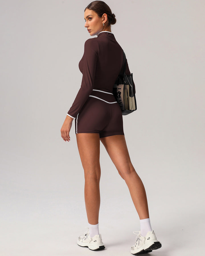 Raina Seamless Shorts - Brown