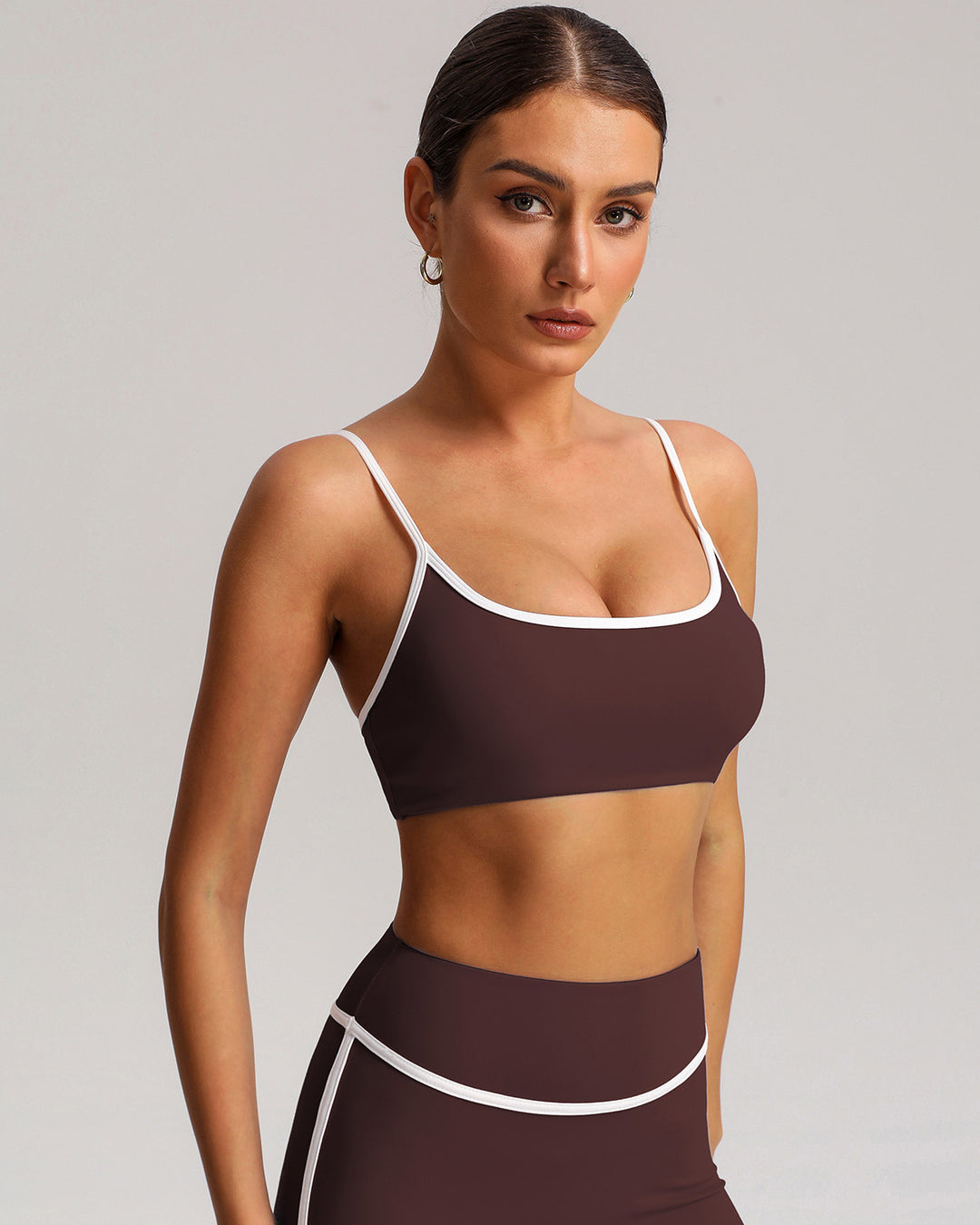 Raina Sports Bra - Brown