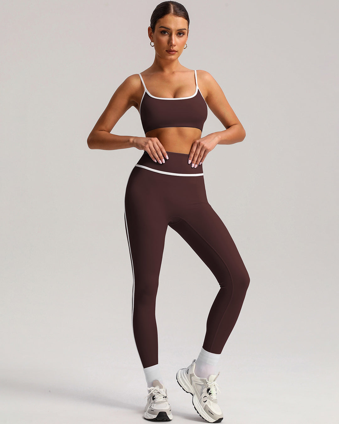 Raina Sports Bra - Brown