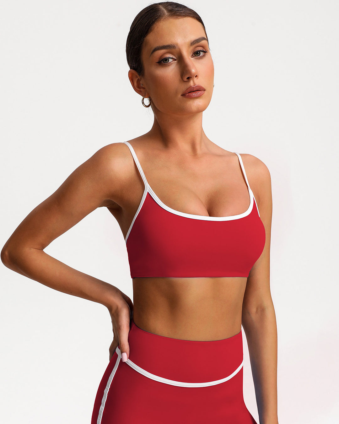 Raina Sports Bra - Red