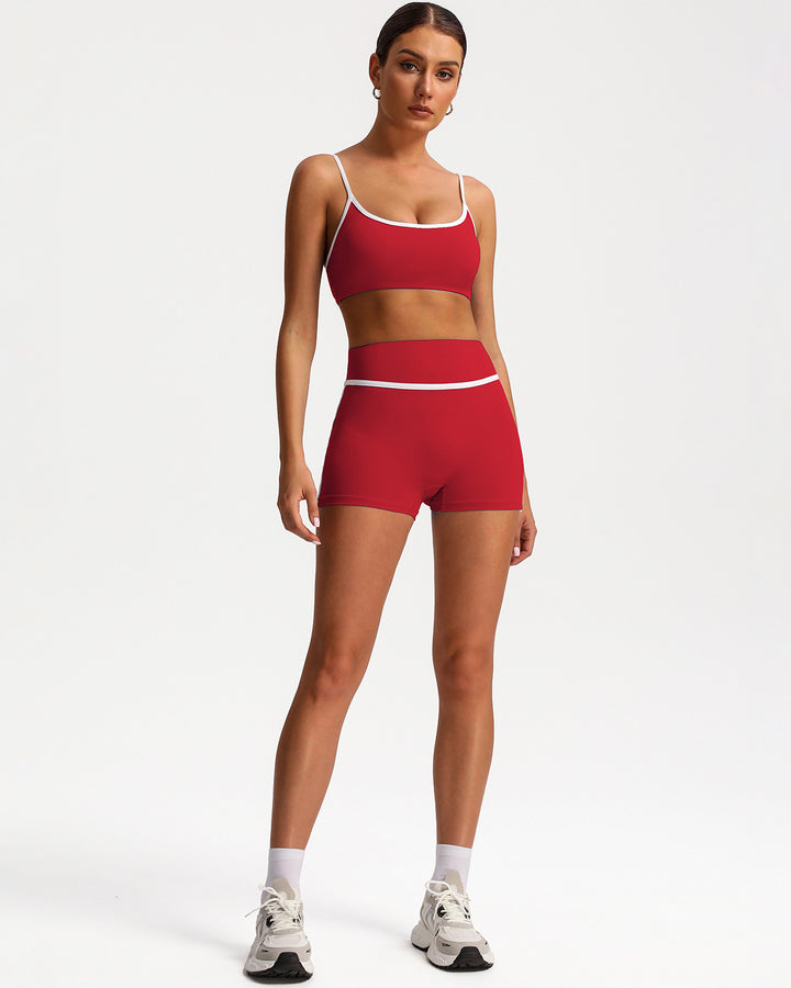 Raina Sports Bra - Red