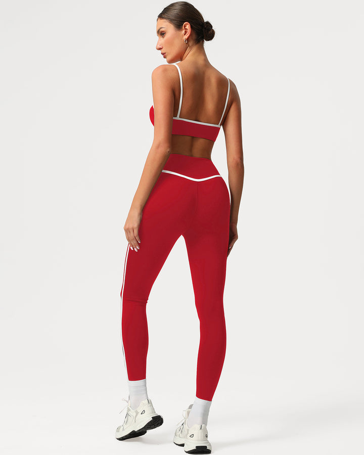 Raina Sports Bra - Red