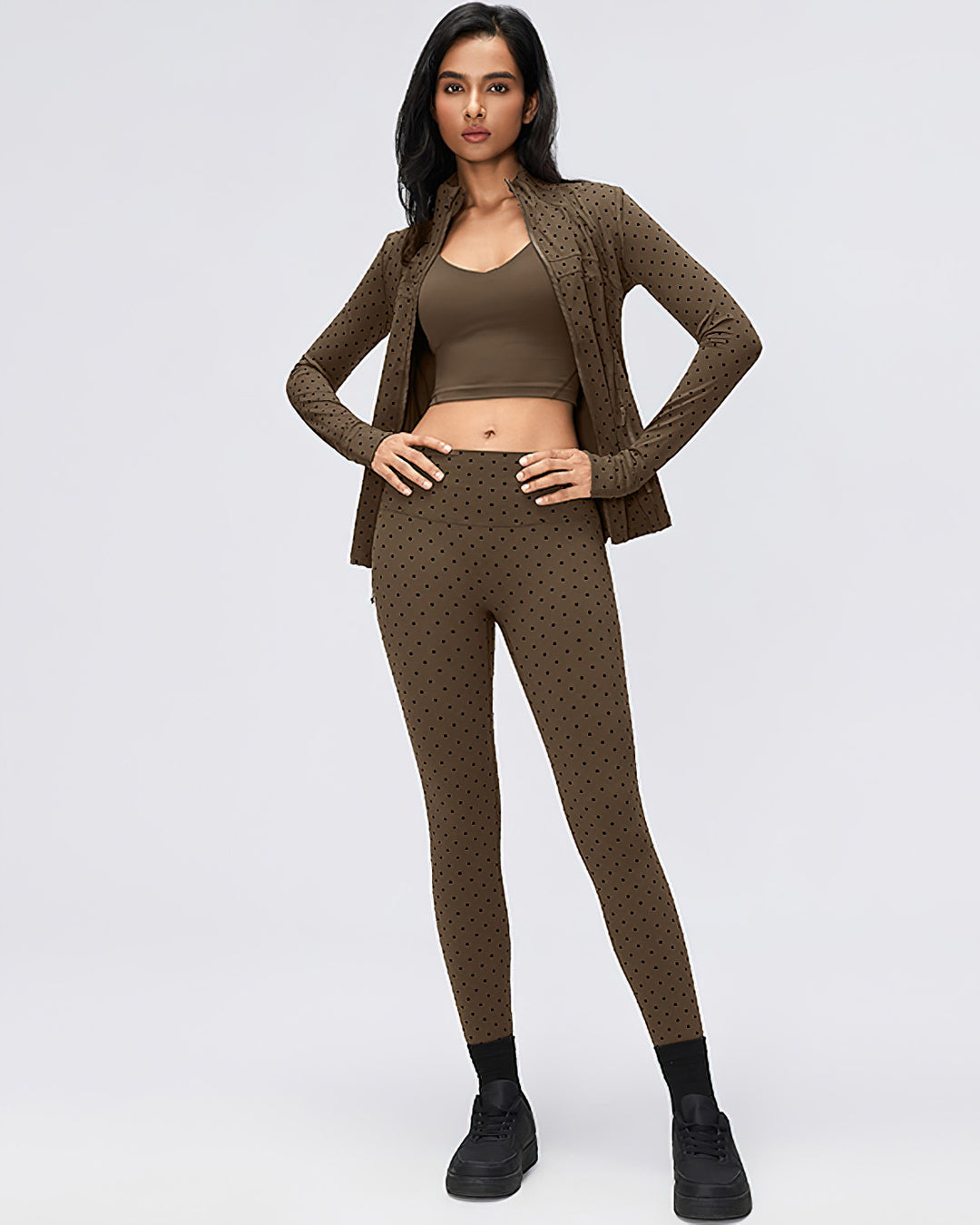 Reina Seamless Leggings - Brown