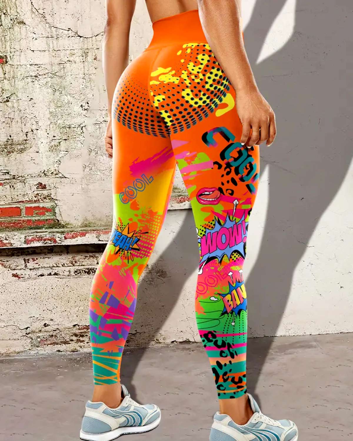 Retro Crush Leggings - Orange