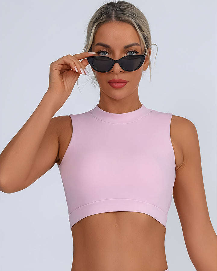 Rhea Crop Top - Pink