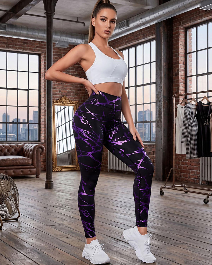 Rift Strike Leggings - Purple