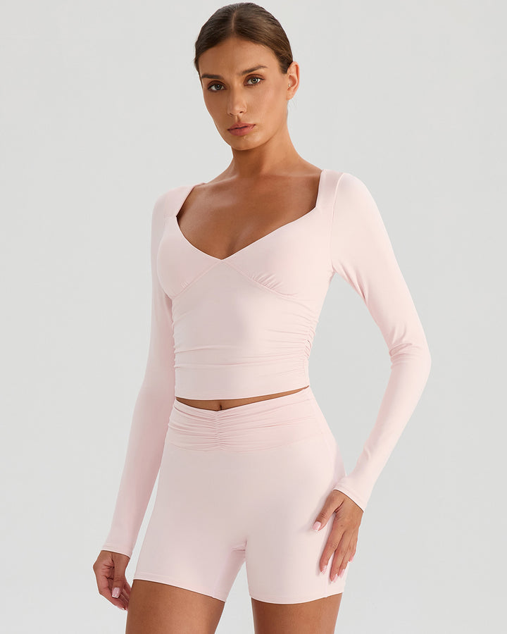 Riven Long Sleeve - Ballet Pink