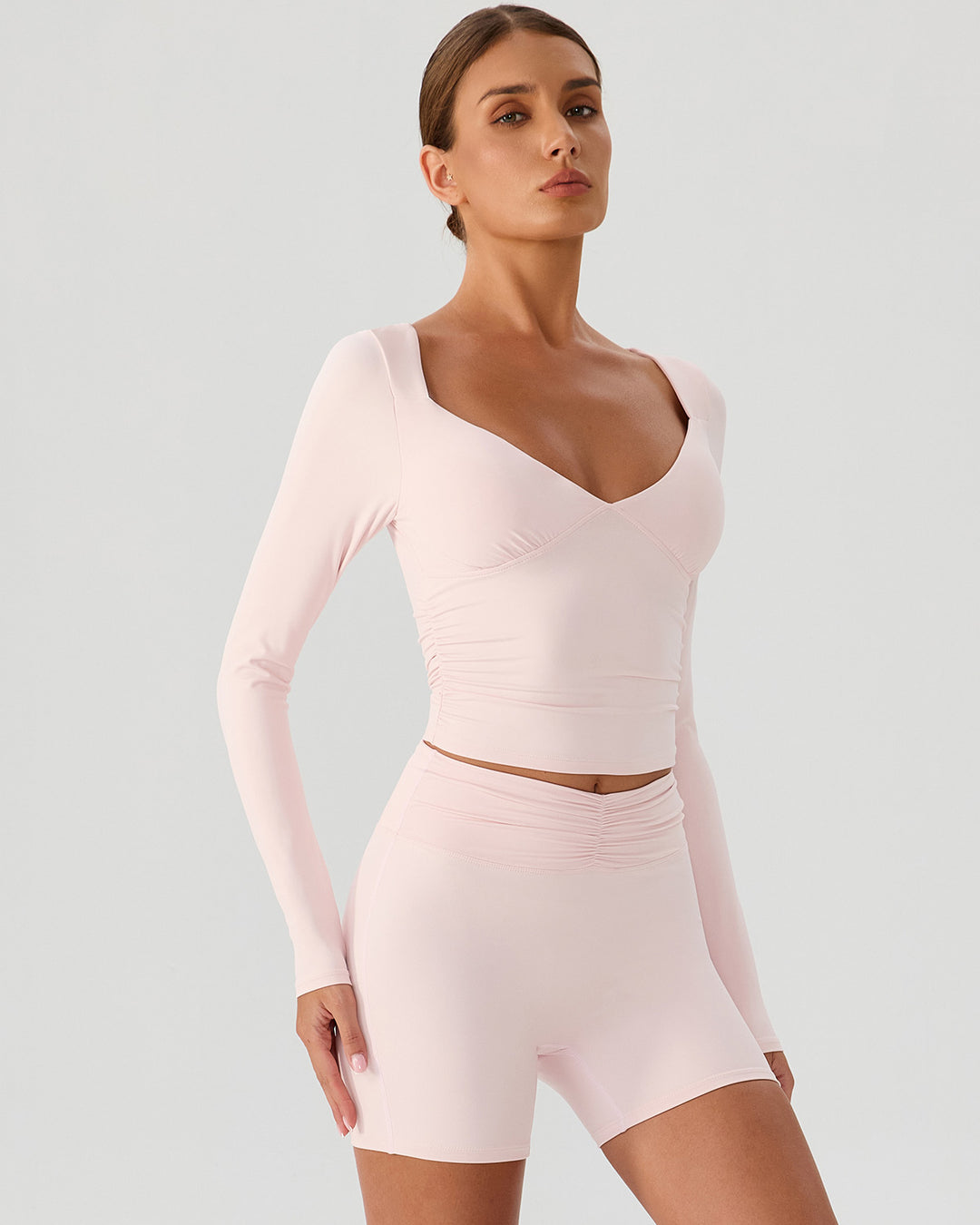 Riven Long Sleeve - Ballet Pink
