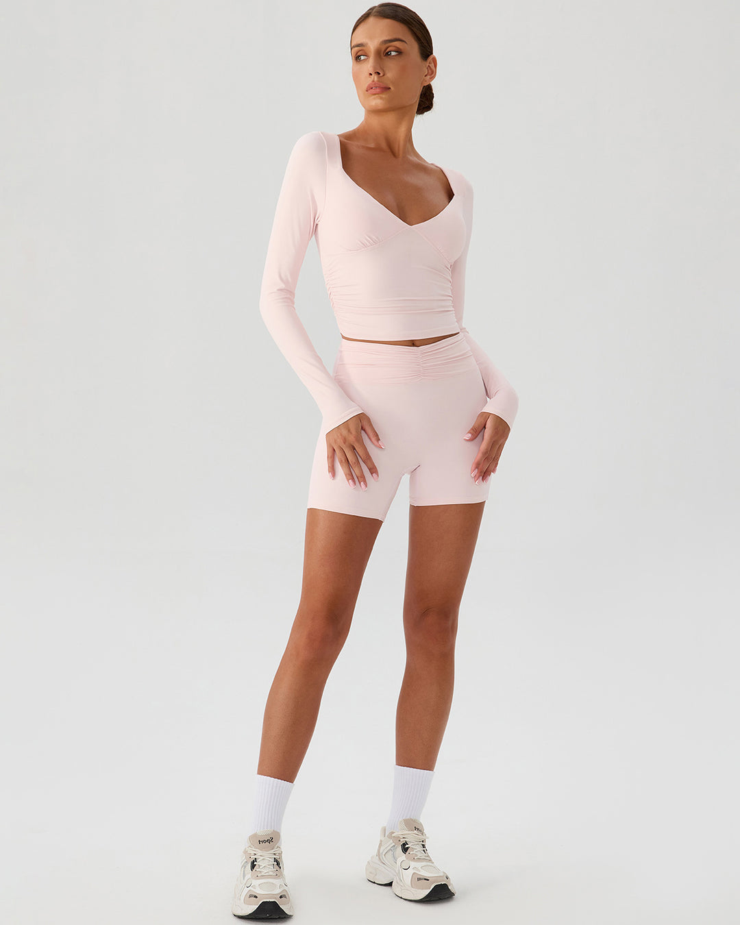 Riven Long Sleeve - Ballet Pink