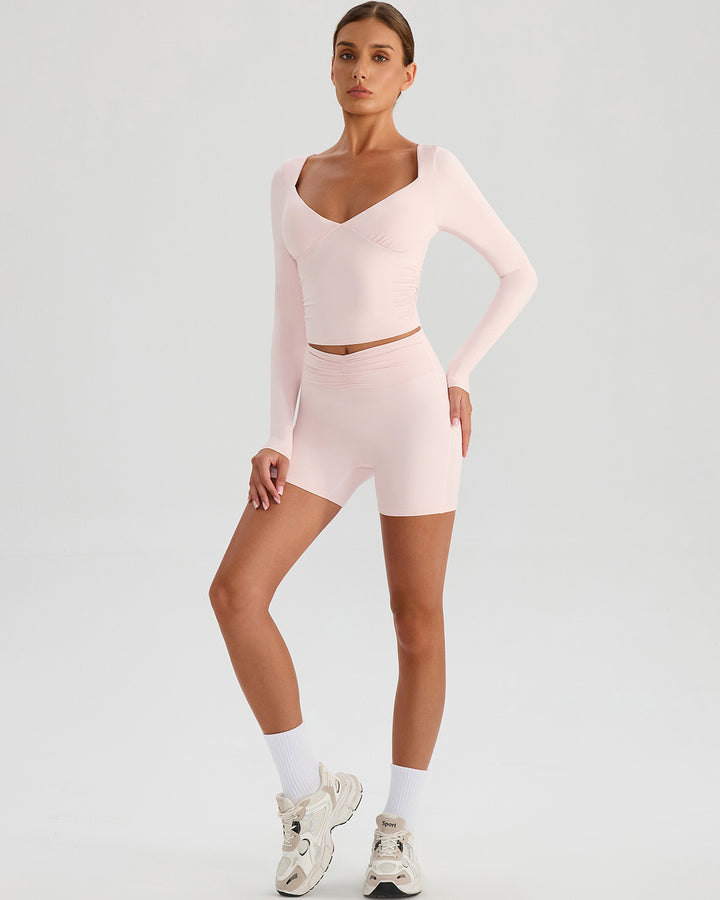 Riven Long Sleeve - Ballet Pink