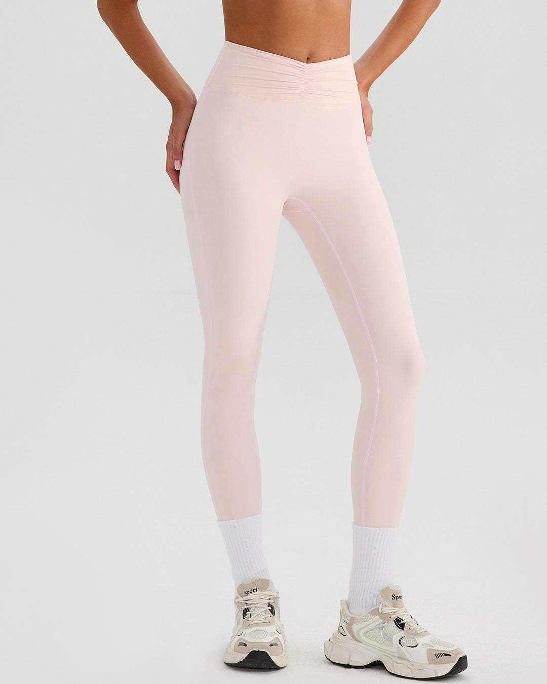Riven Seamless Leggings - Ballet Pink