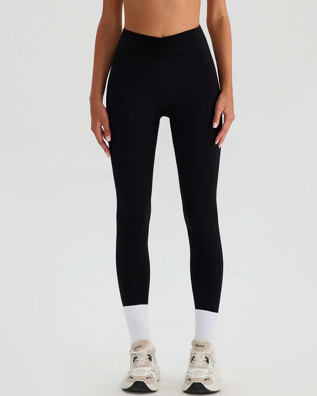 Riven Seamless Leggings - Black