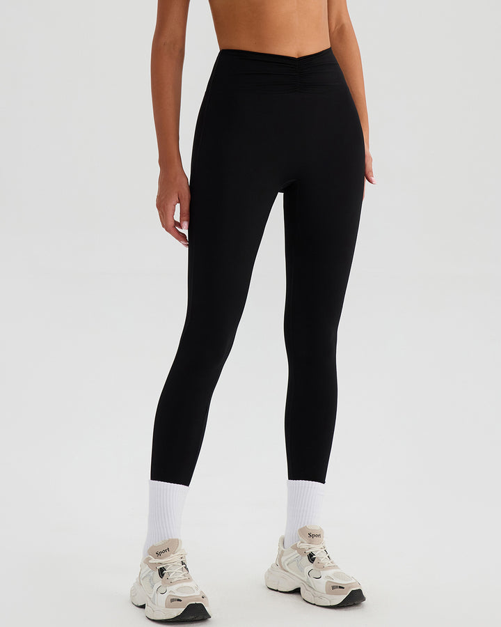 Riven Seamless Leggings - Black