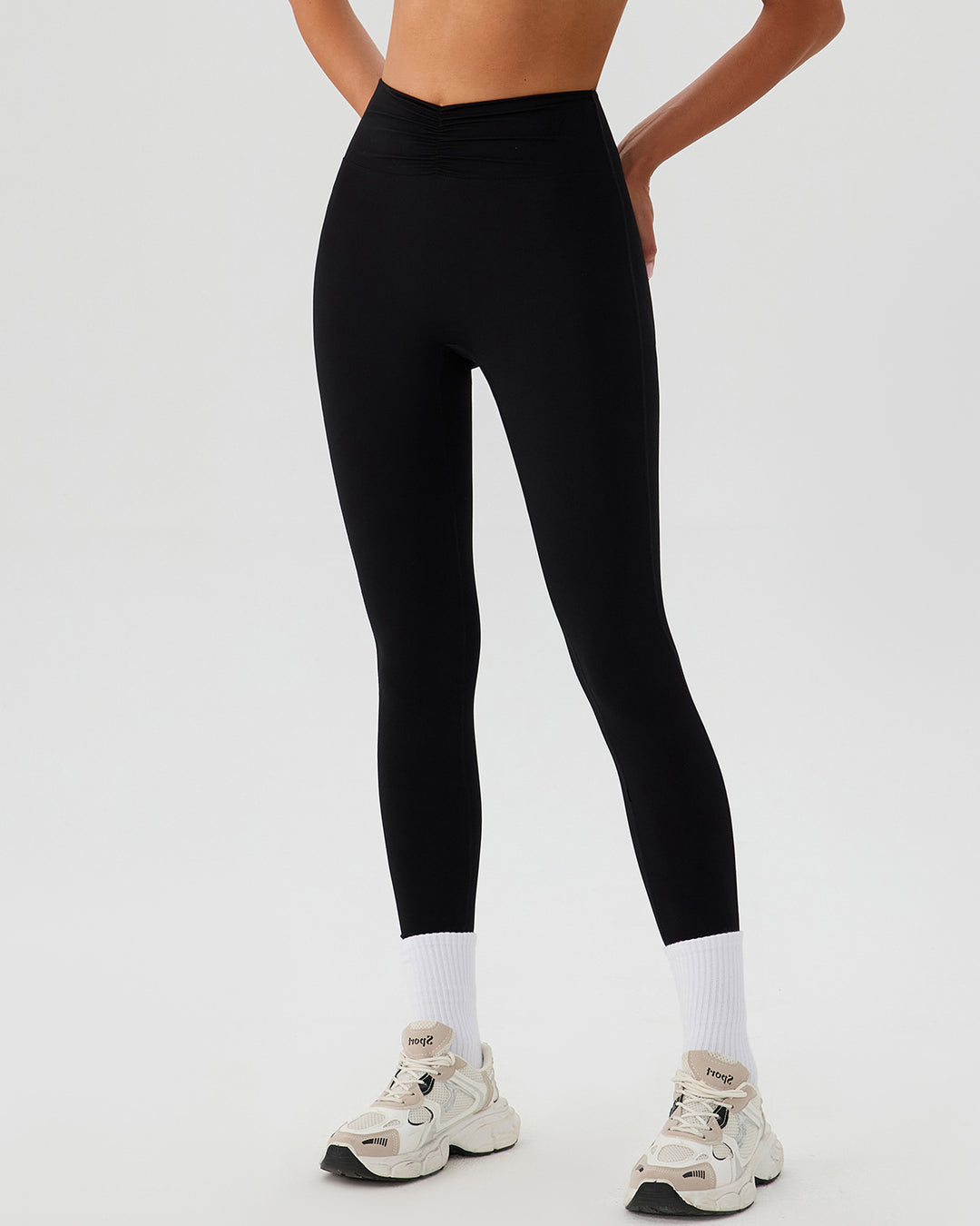 Riven Seamless Leggings - Black