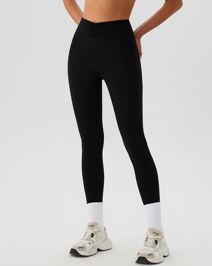 Riven Seamless Leggings - Black