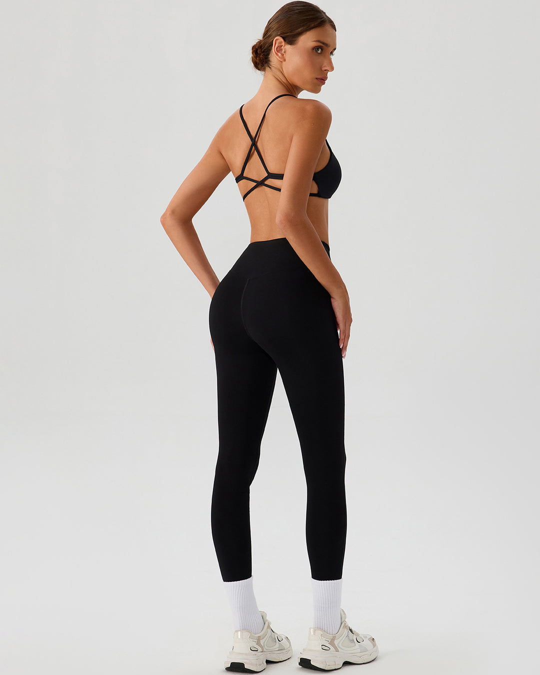 Riven Seamless Leggings - Black