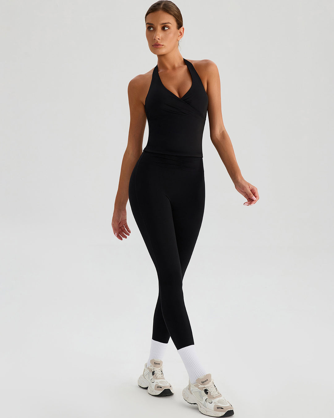 Riven Seamless Leggings - Black