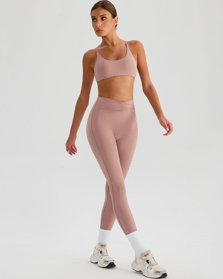 Riven Seamless Leggings - Dusty Rose