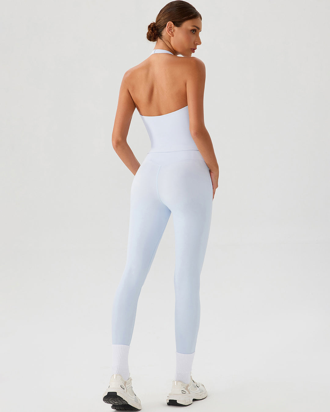 Riven Seamless Leggings - Powder Blue